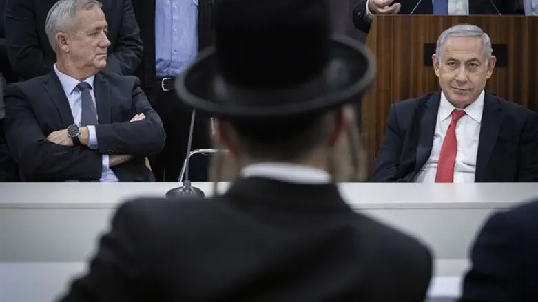 Бени Ганц и Биньямин Нетаньяху