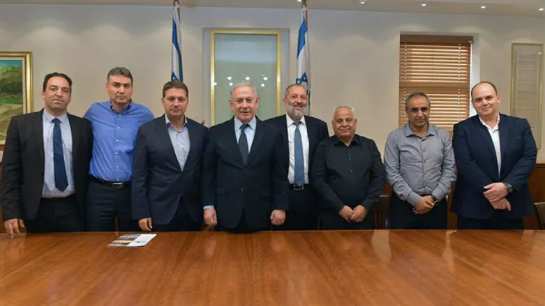 פגישה עם נציגי ראשי הרשויות המקומיות