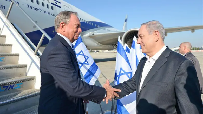 בנימין נתניהו ומייקל בלומברג