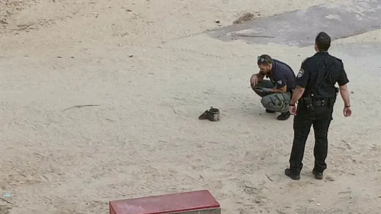 חלק מרקטה שאותר בעיר גדרה