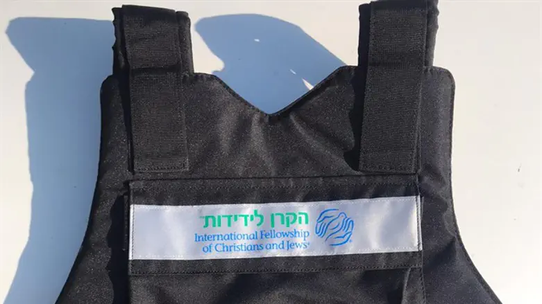 One of the protective vests