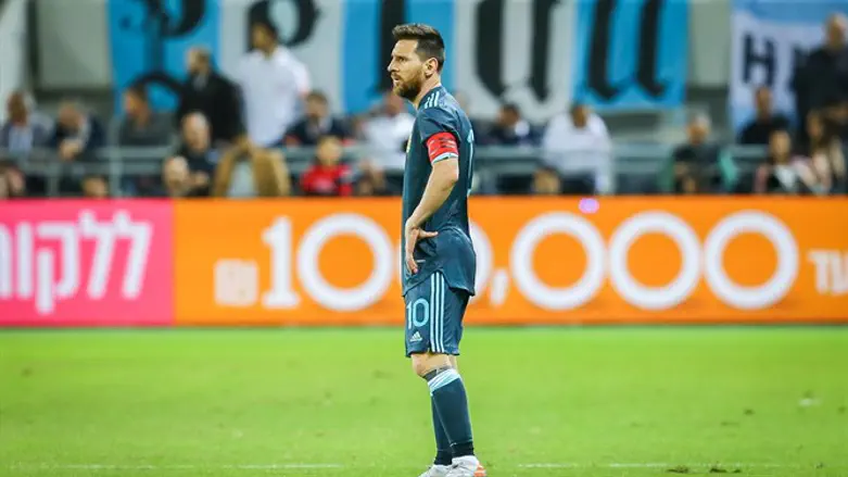 Капитан сборной Аргентины Лионель Месси в Тель-Авиве