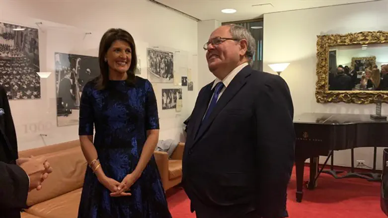 Nikki Haley and Dani Dayan