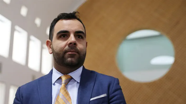 Omar Shakir at court hearing in Jerusalem