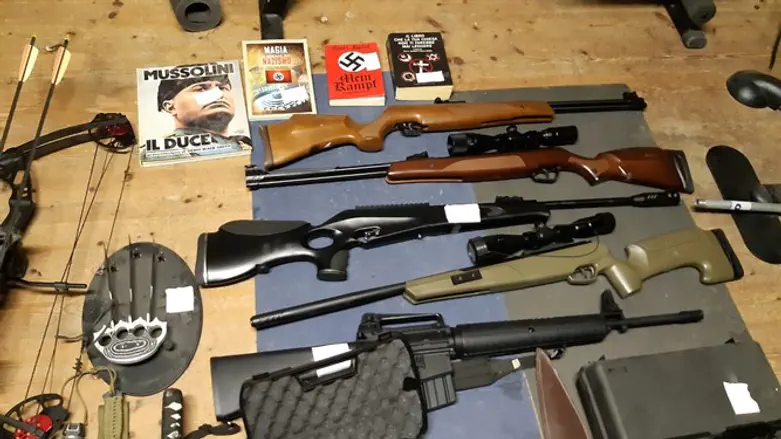 Weapons discovered during raid against neo-Nazis in Italy
