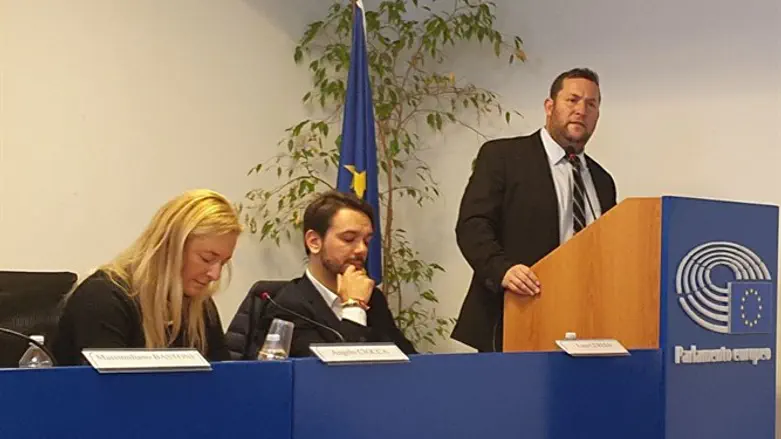 Yossi Dagan at the European Parliament