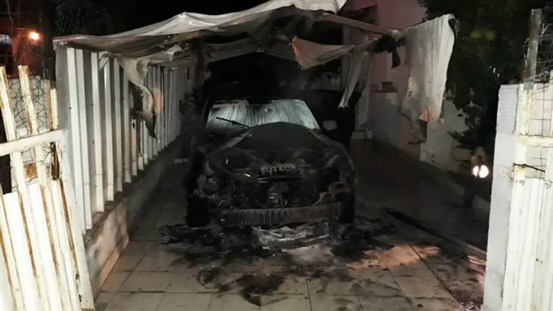 המכונית שנשרפה ברמלה