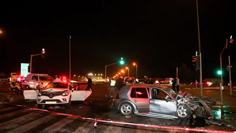 כביש 443 אחרי התאונה