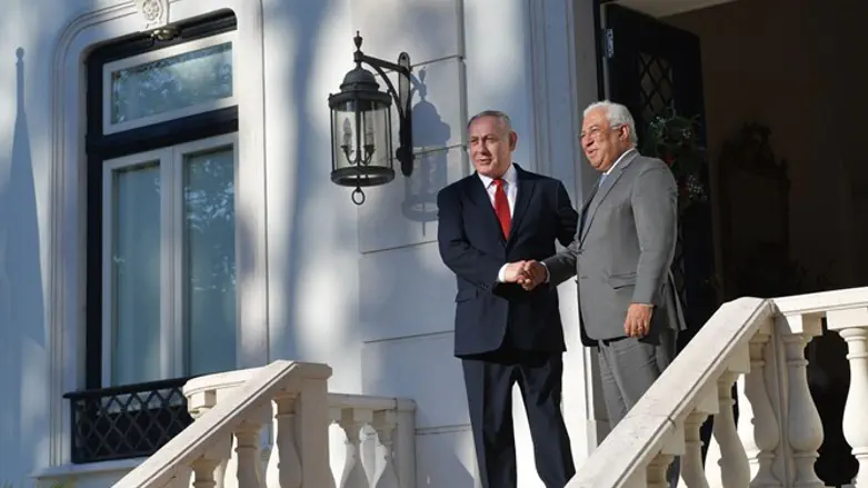 נתניהו וראש ממשלת פורטוגל