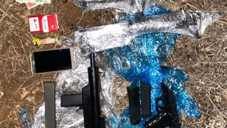 The confiscated weapons