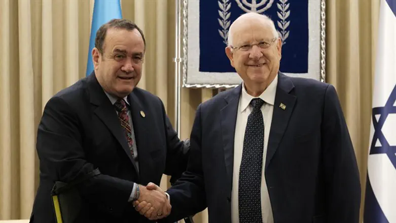 ריבלין והנשיא הנבחר של גואטמלה