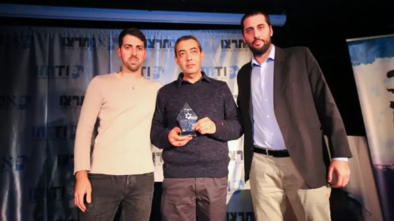 הענקת פרס זכויות האדם של תנועת "אם תרצו" לעיסאם עותמאן