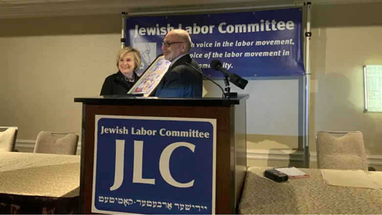 Stuart Appelbaum with Hillary Clinton