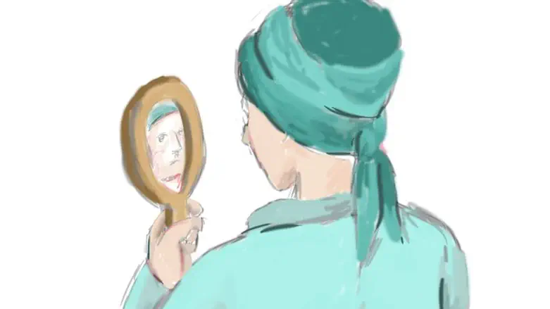 רופאה אמורה להיות חזקה והנה, דווקא הסרת המסכה, מאפשרת למטופלת להירגע