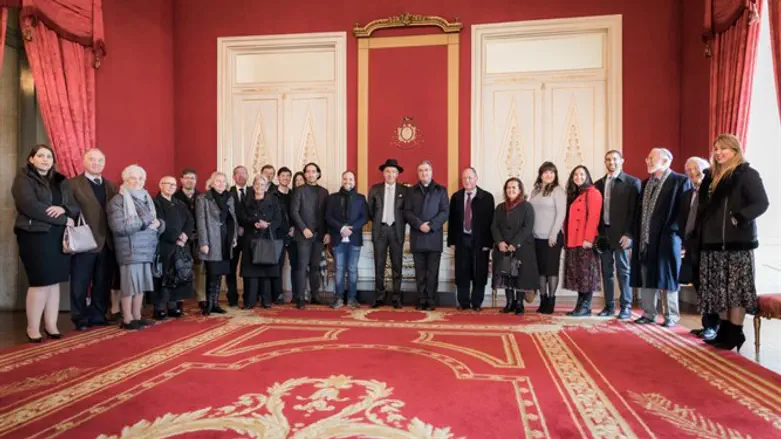 Attendees at the event