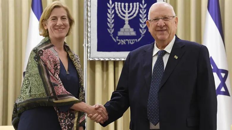 President Rivlin with Ambassador of Austria
