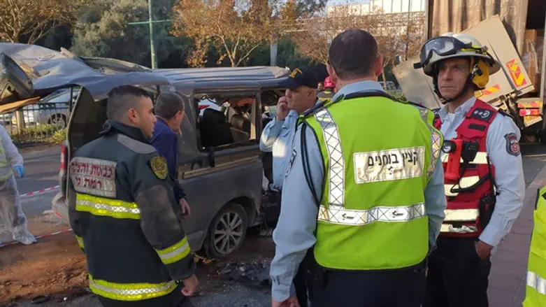 Место ДТП в Рамат-Гане