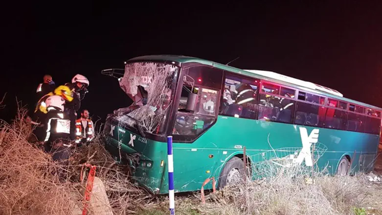 Scene of fatal bus crash