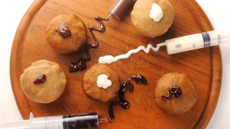 סופגניות בריאות במילוי שוקולד