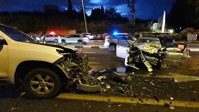 זירת התאונה