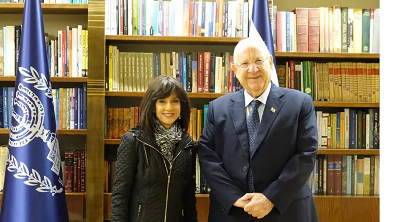 Rivlin with Rachel Freier
