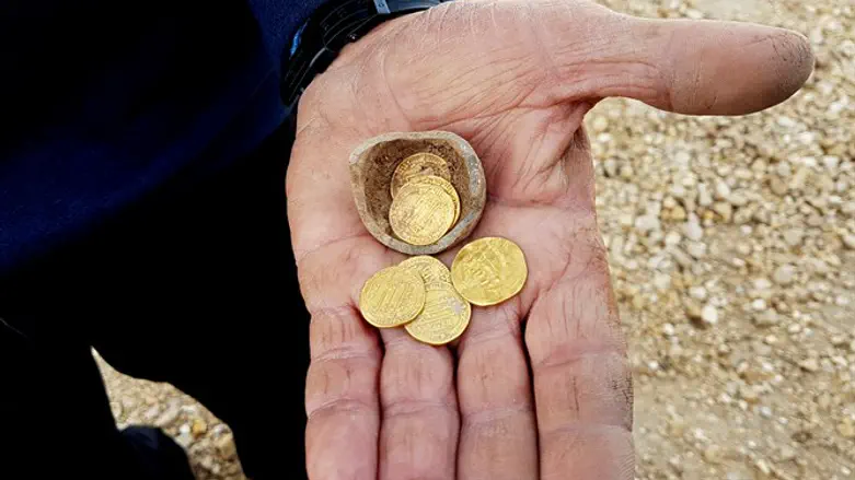 The gold coins