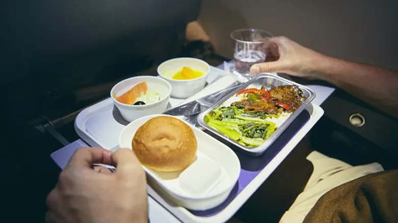 Airplane food (illustrative)