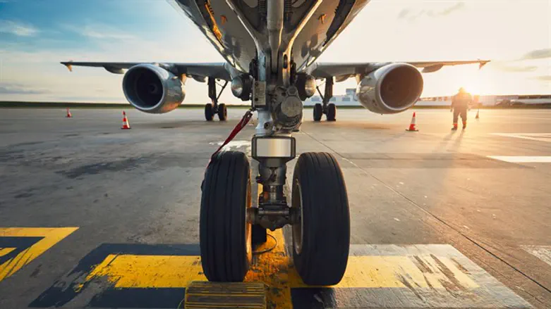 Шасси самолета. Иллюстрация