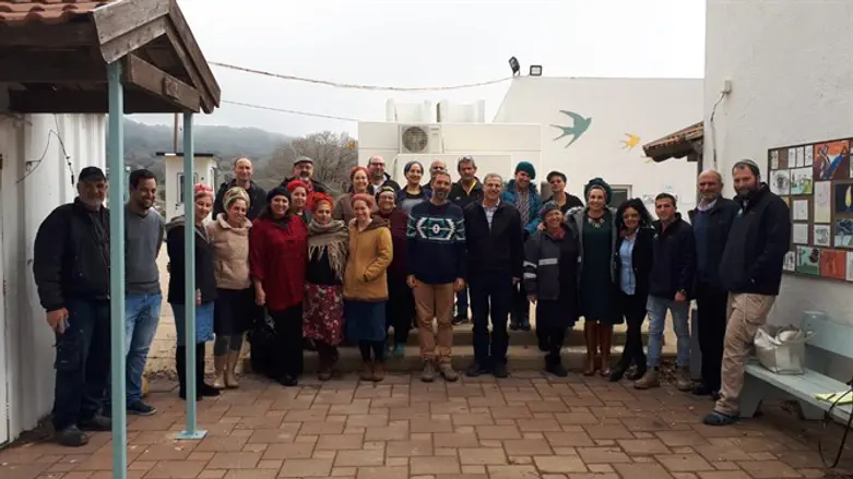 ועדת פרס החמ"ד בביקור בישיבה