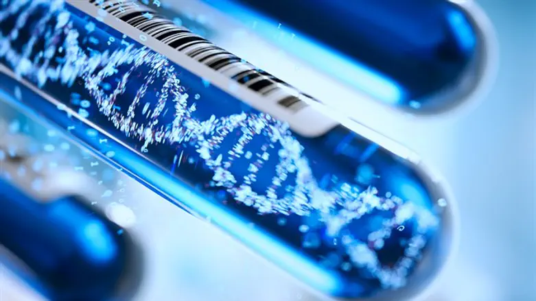 DNA molecule forms in test tube