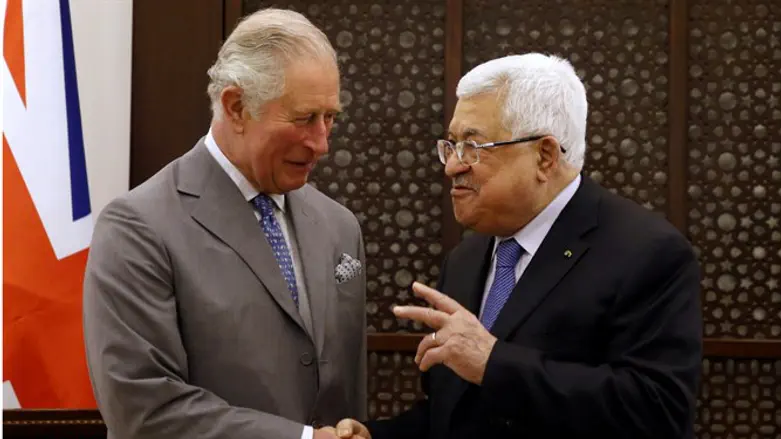 Prince Charles and Mahmoud Abbas