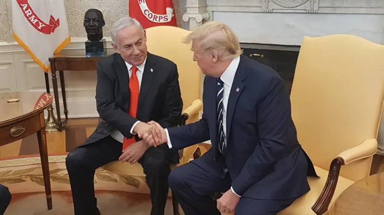 נתניהו וטראמפ בפתח פגישתם