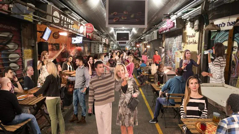 שוק ''מחנה יהודה'' לאחר השדרוג