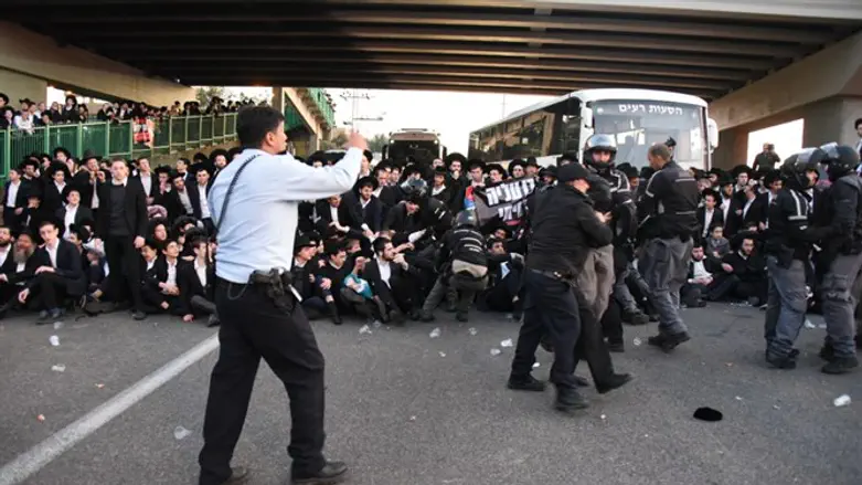Протест "Пелег Иерушалми" в Бней-Браке