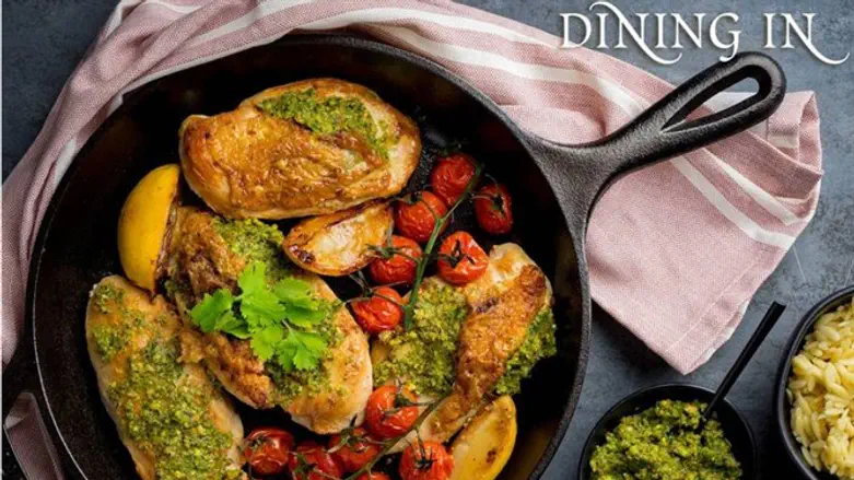 Chicken Breasts with Pistachio Pesto