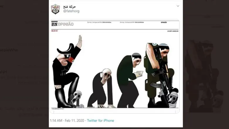 the anti-Semitic Fatah image