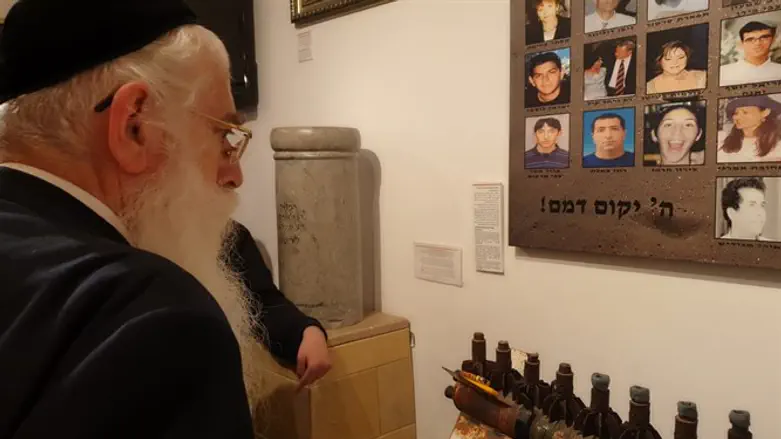 Porush at Gush Katif Museum