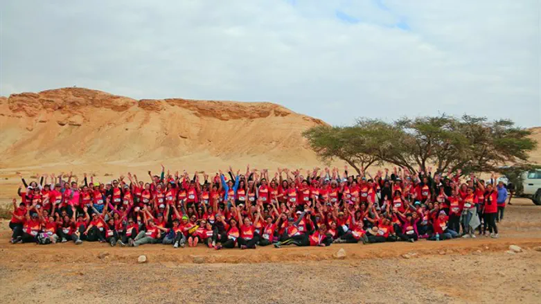 Hikers take part in the trip