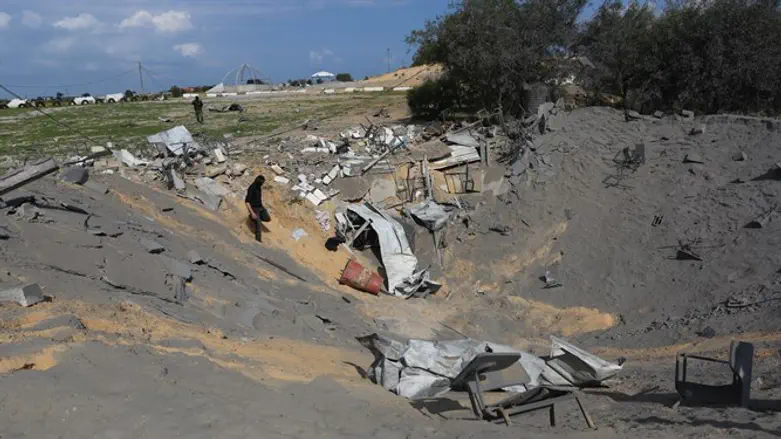 Terror targets hit by the IDF on Sunday