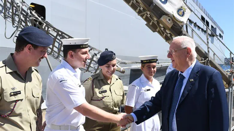 ריבלין בבסיס חיל הים האוסטרלי