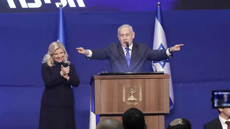 Победа на выборах. Радость Нетаньяху