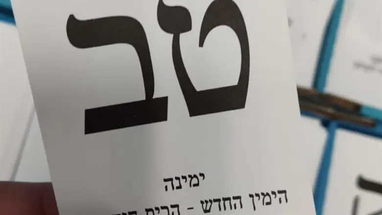 Yamina voting slip