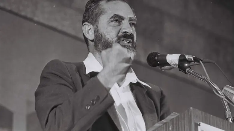 Knesset Member Rabbi Meir Kahane at Knesset plenum