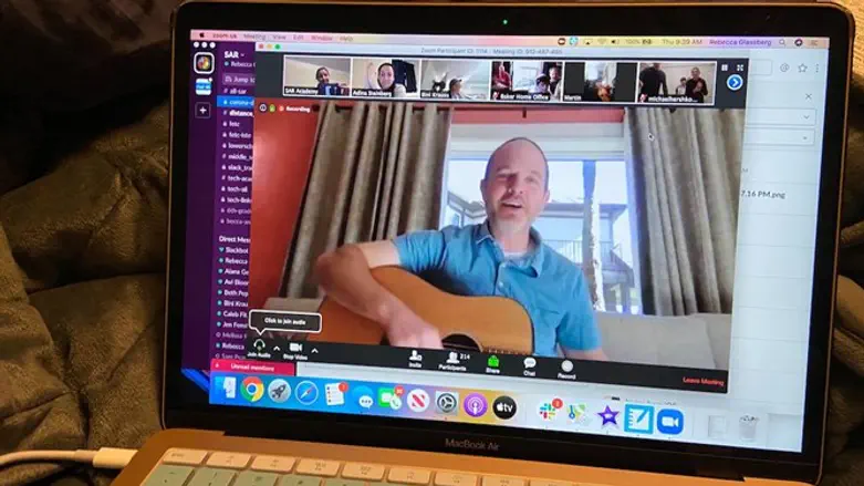 One of SAR's Zoom sessions Thursday morning included guitar music.