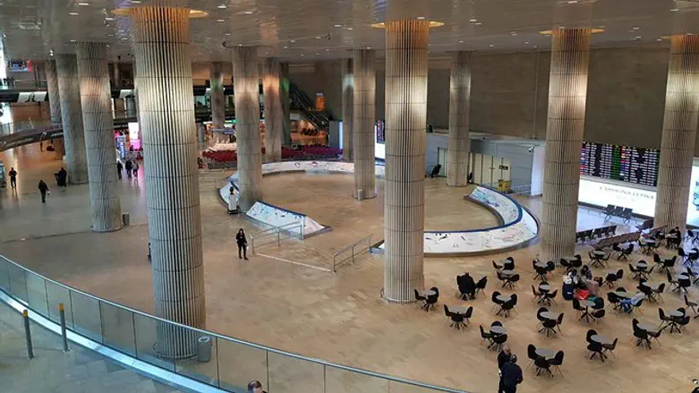 נזקי הקורונה, טרמינל 3 שומם