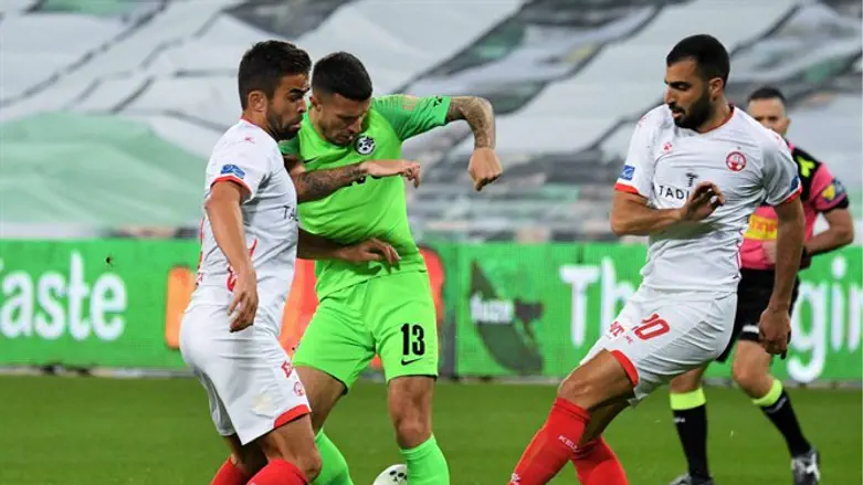 באר שבע מול חיפה באצטדיון הריק היום