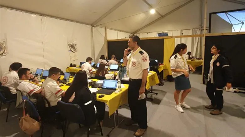 MDAlarge call center tent