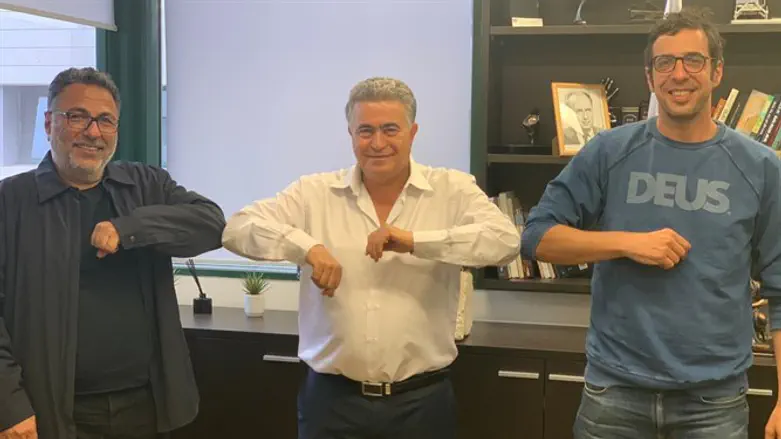 פרץ עם חיים כהן ושי ברמן