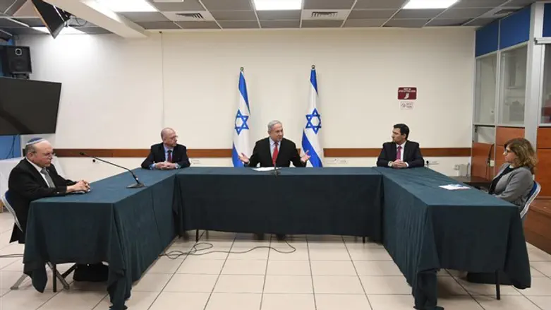 נתניהו במפגש עם הנציגים הערבים