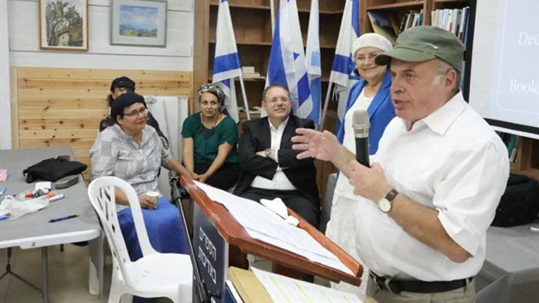 שרנסקי בחנוכת הספריה הציונית בעוז וגאון